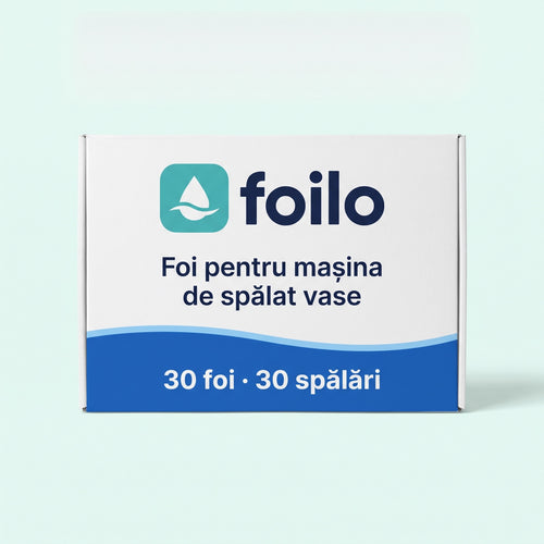 Cutie Foilo — foi pentru mașina de spălat vase, 30 de foi